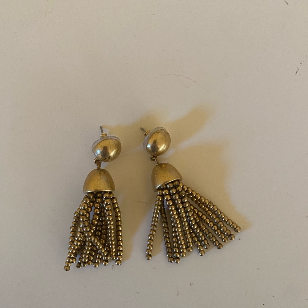 Gold Tassel Earrings